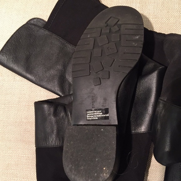 Report ,over the knee boots.  Black - Picture 4 of 6